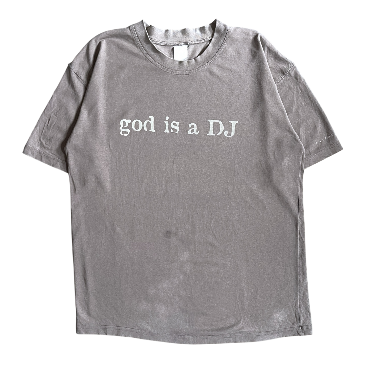 1998 Faithless god is a DJ T-shirt (L/XL)