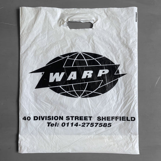 1990s Warp Records promo plastic bag