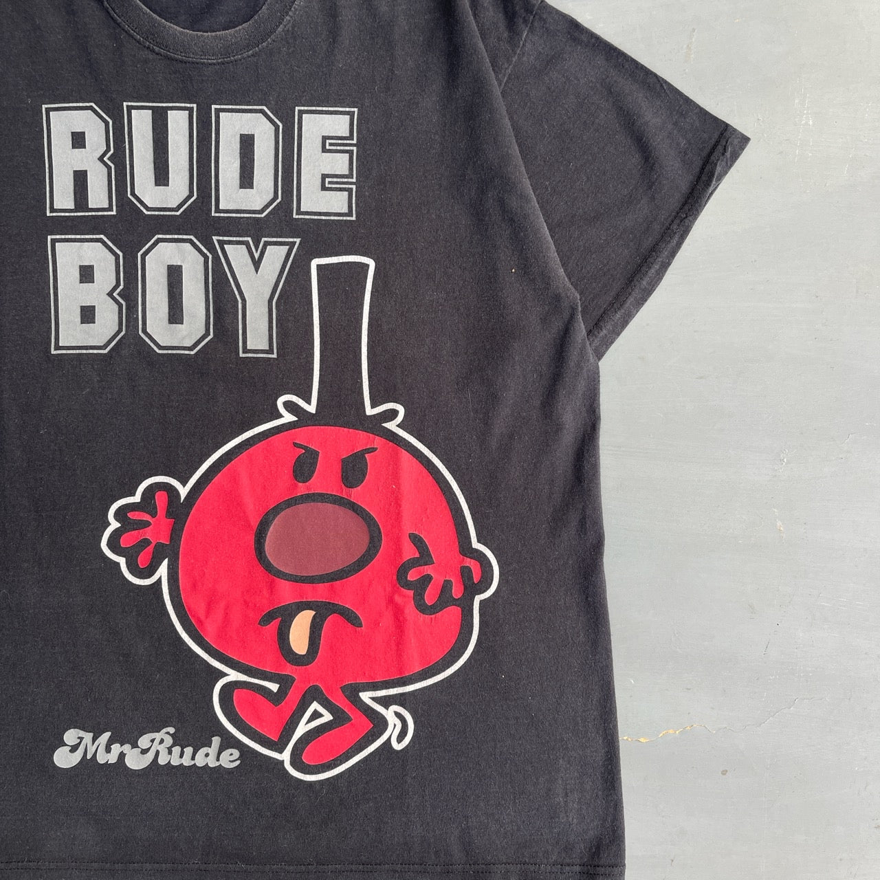 2000s Mr Men Rude Boy parody T-Shirt (L)