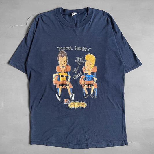 1990s Beavis & Butthead school sucks T-shirt (L)