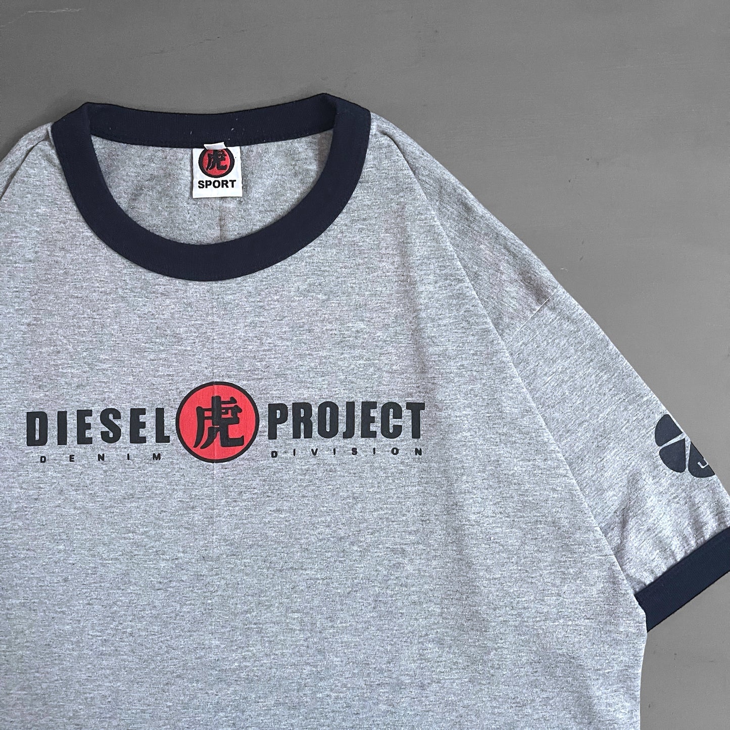 1990s Diesel sport ringer T-shirt (L/XL)