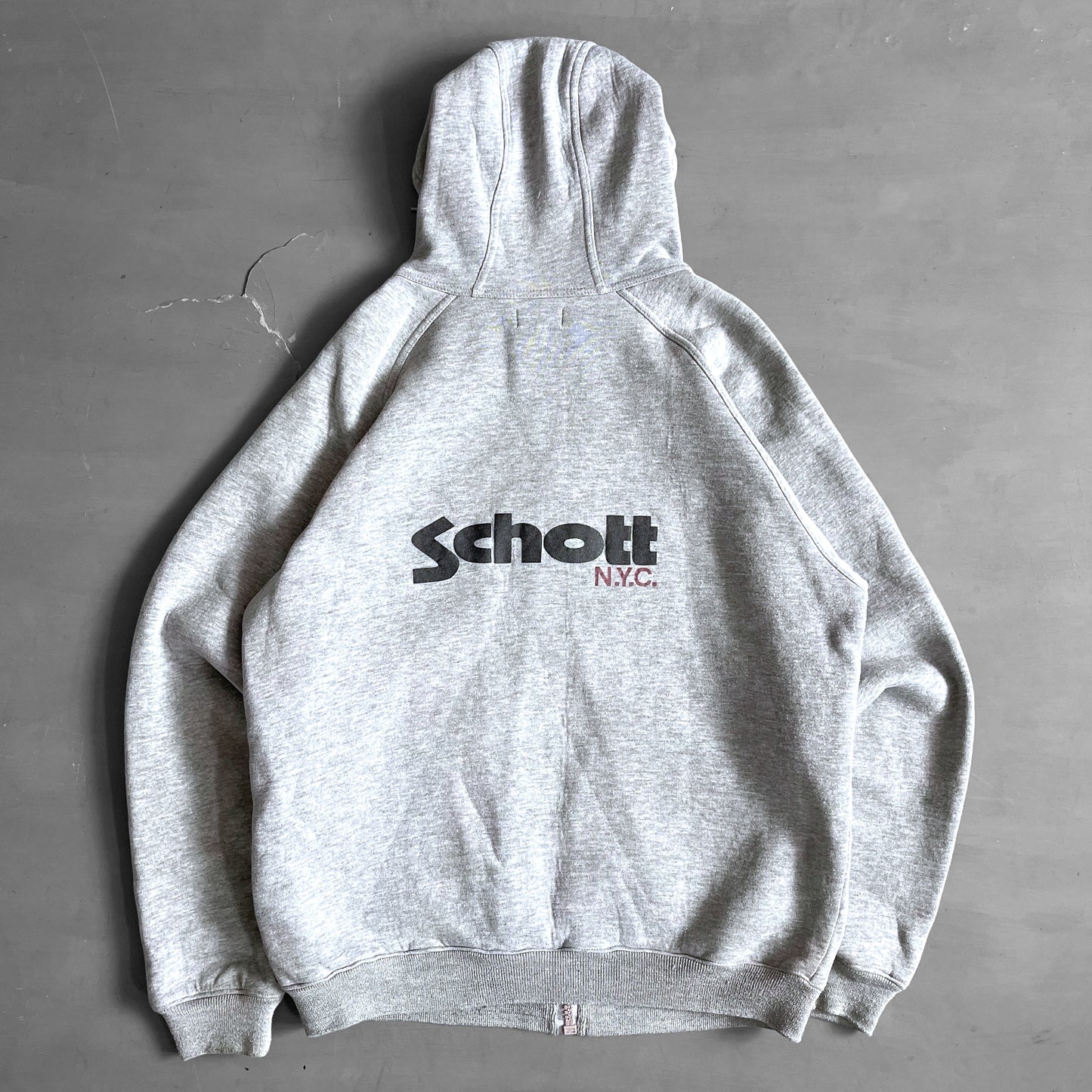 2000s SCHOTT NYC zip hoodie