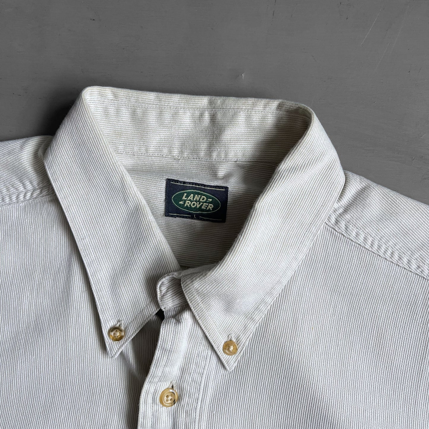 2000s Land Rover short sleeve corduroy shirt (L/XL)