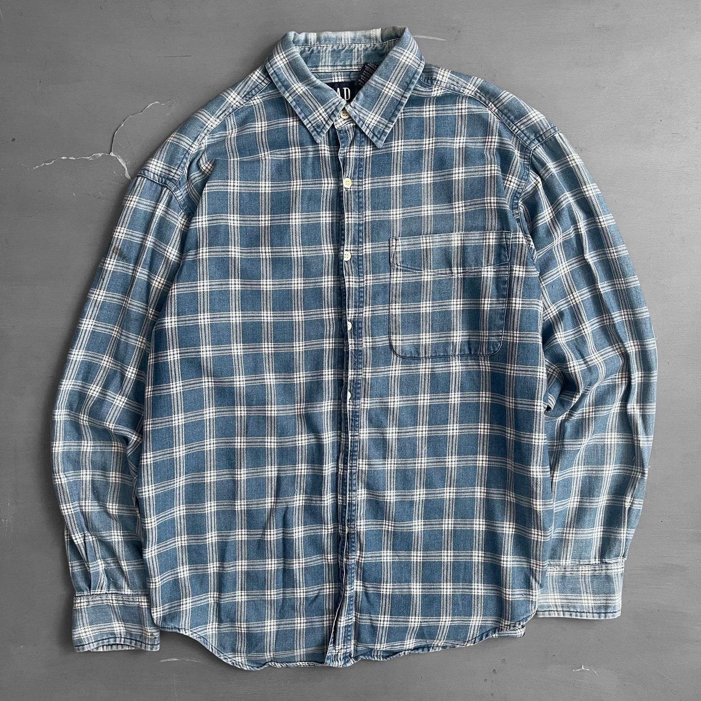 1990s GAP flannel shirt (L)