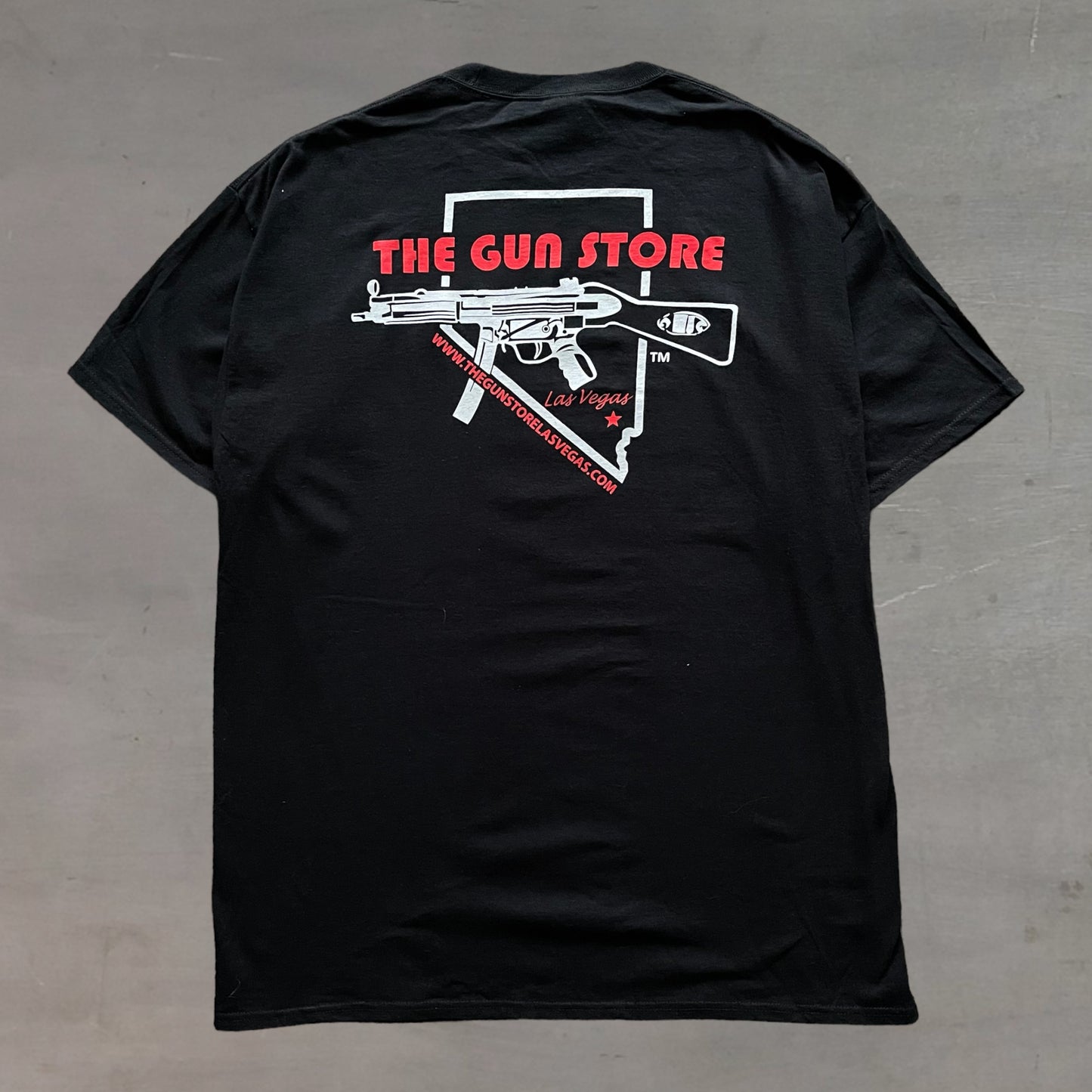 2000s Las Vegas the gun store graphic promo T-Shirt (XL)