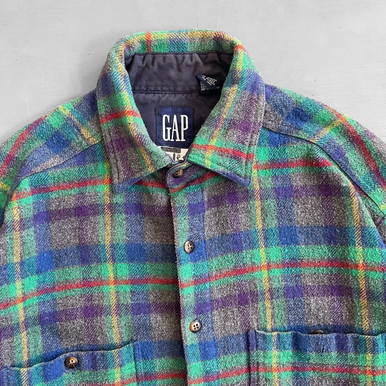 1990s GAP flannel shirt (L)