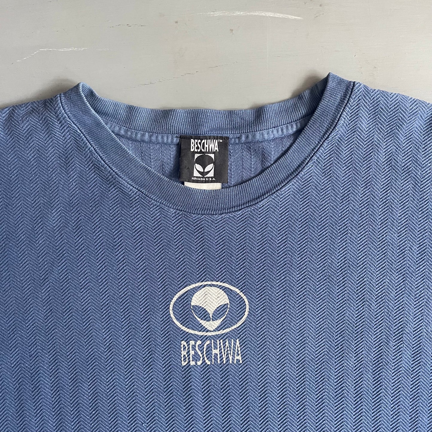 1990s BESCHWA alien T-shirt (XL)