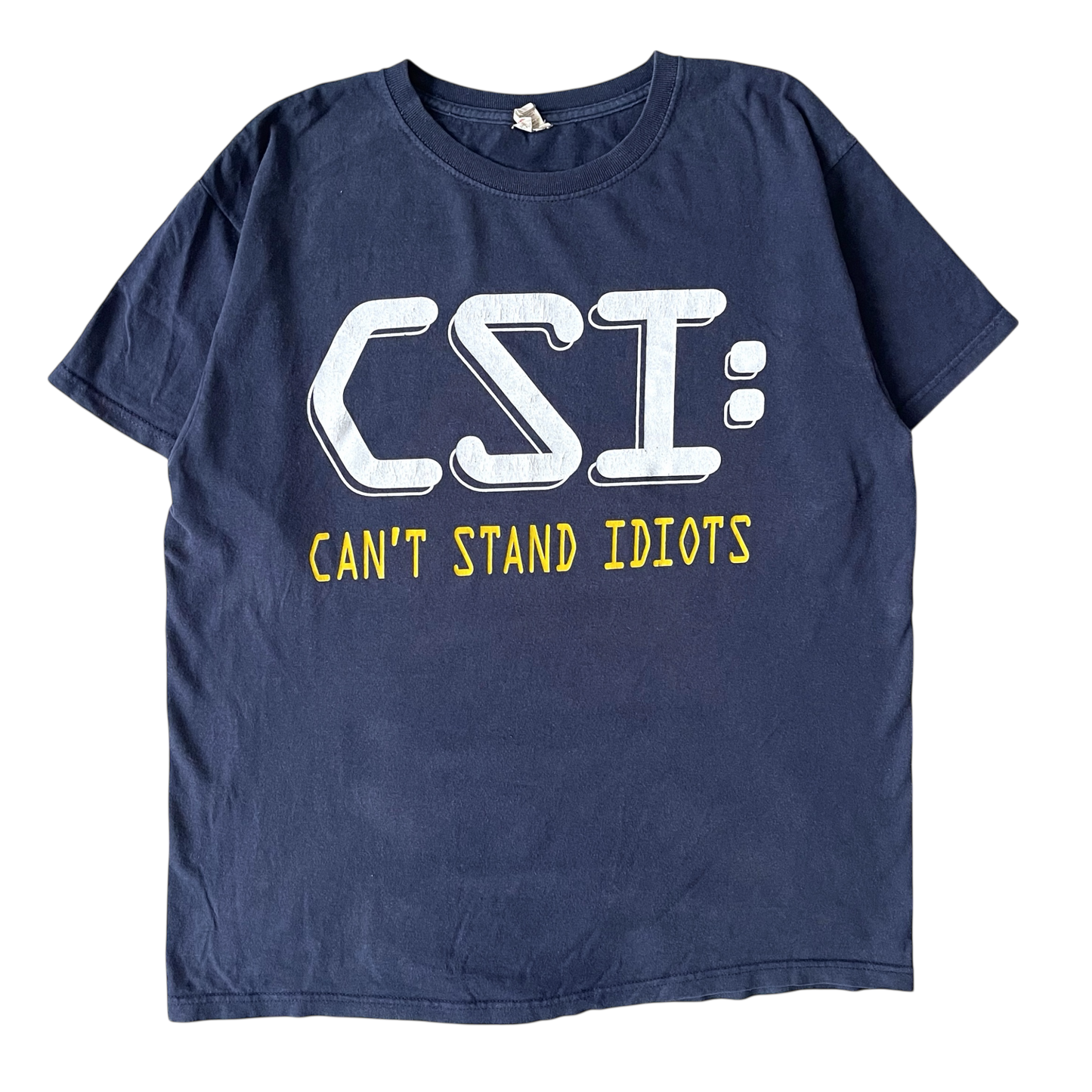2000s CSI: can’t stand idiots T-shirt (L)