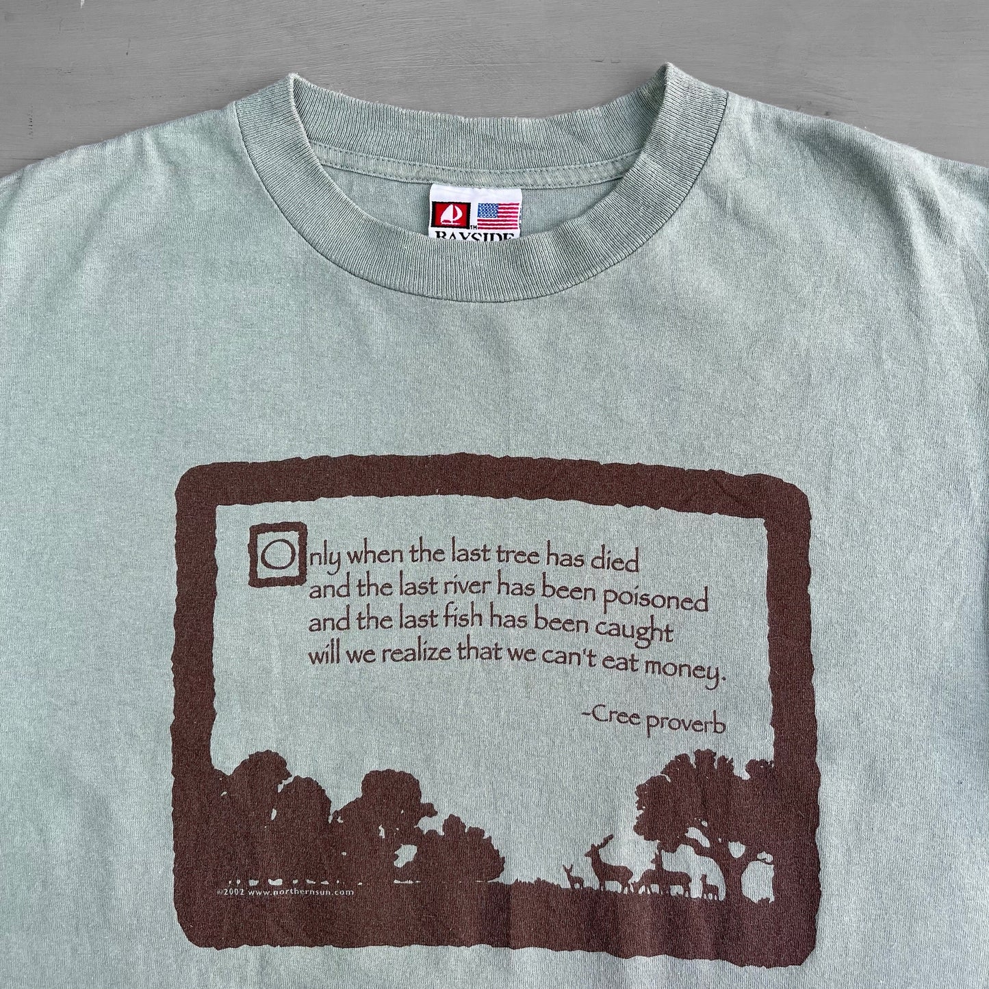 2002 last tree quote T-Shirt (M)