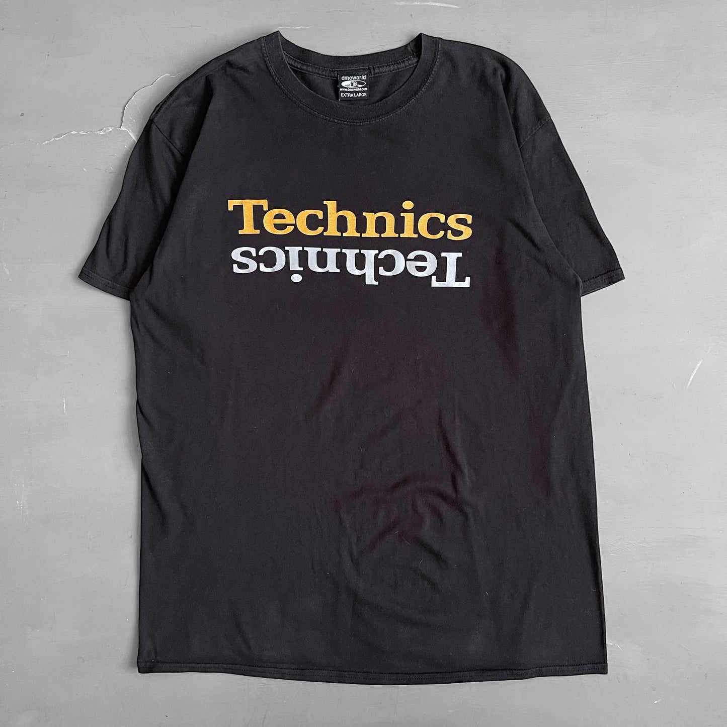 2000s Technics mirror logo T-shirt (L/XL)