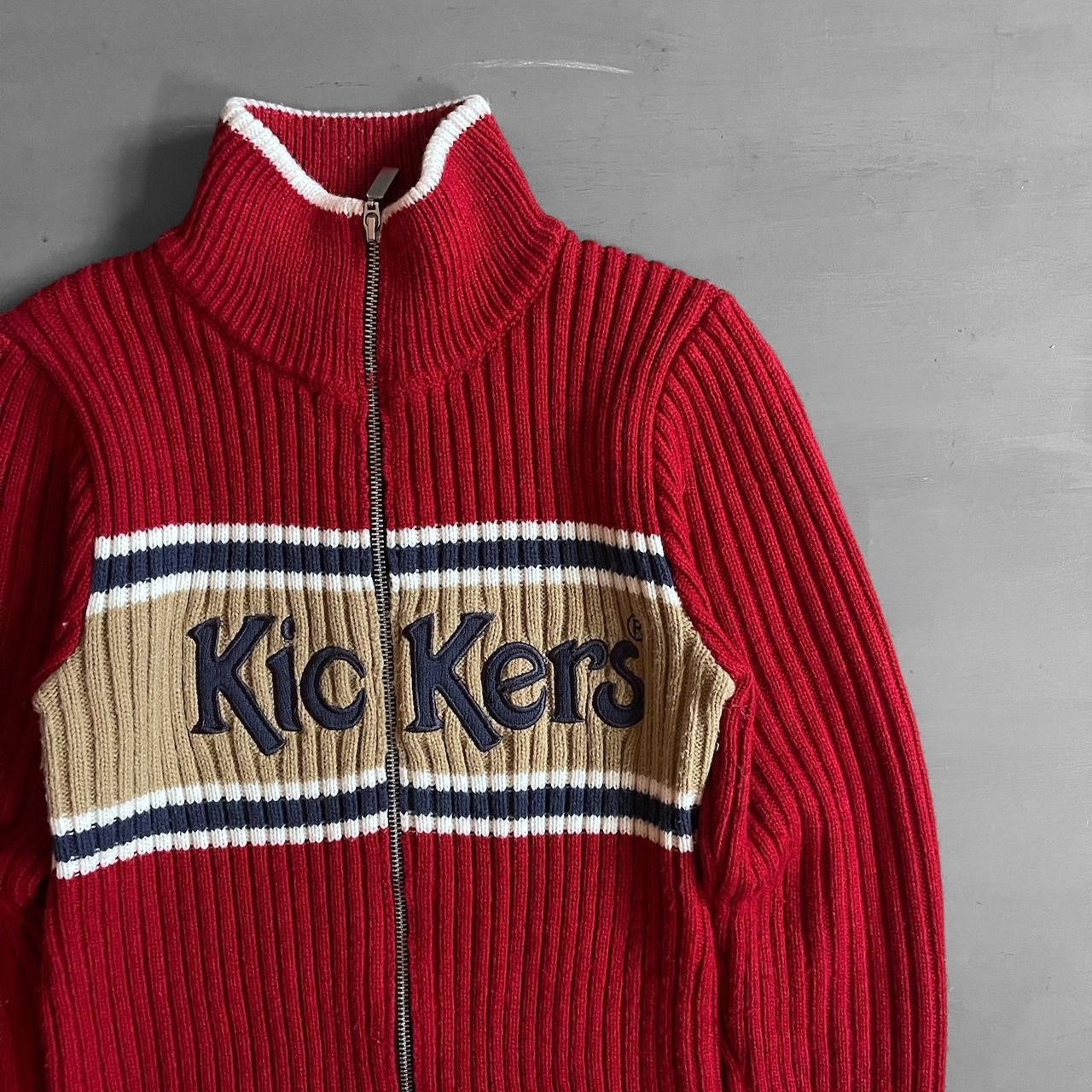 1990s Kickers knit zip jumper (XS)