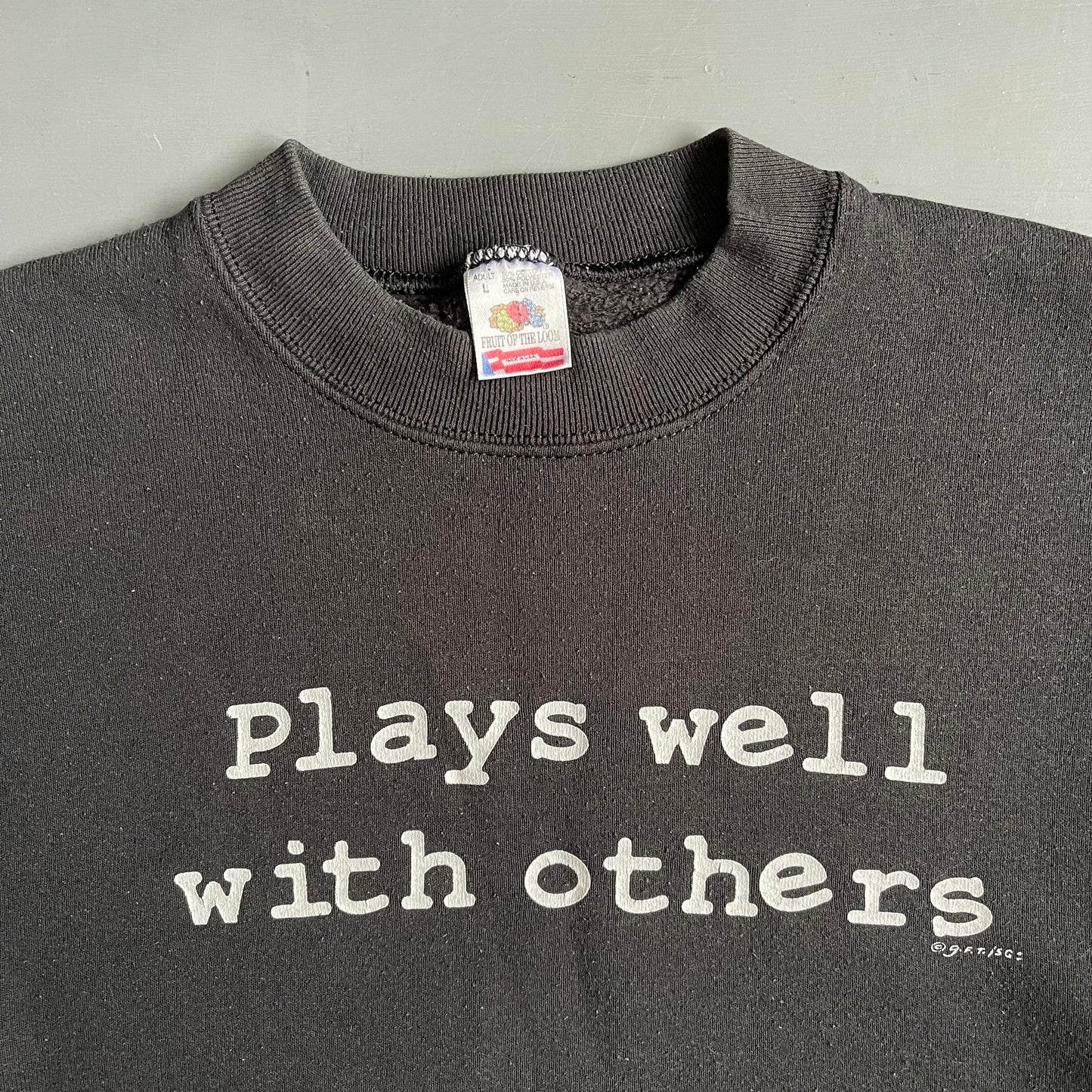 1990s plays well with others sweatshirt (M/L)