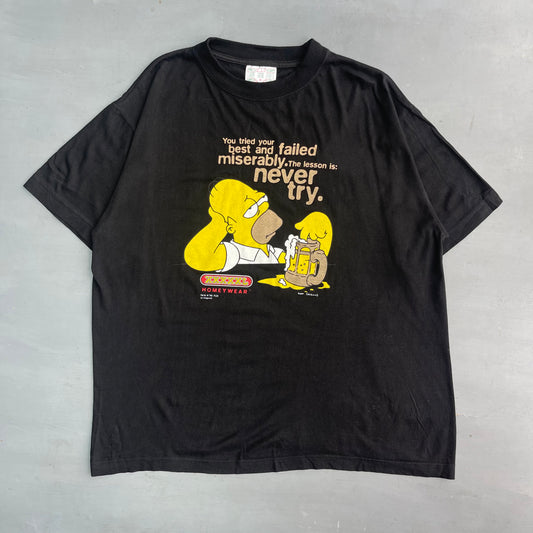 1998 Homer never try T-Shirt (XL)