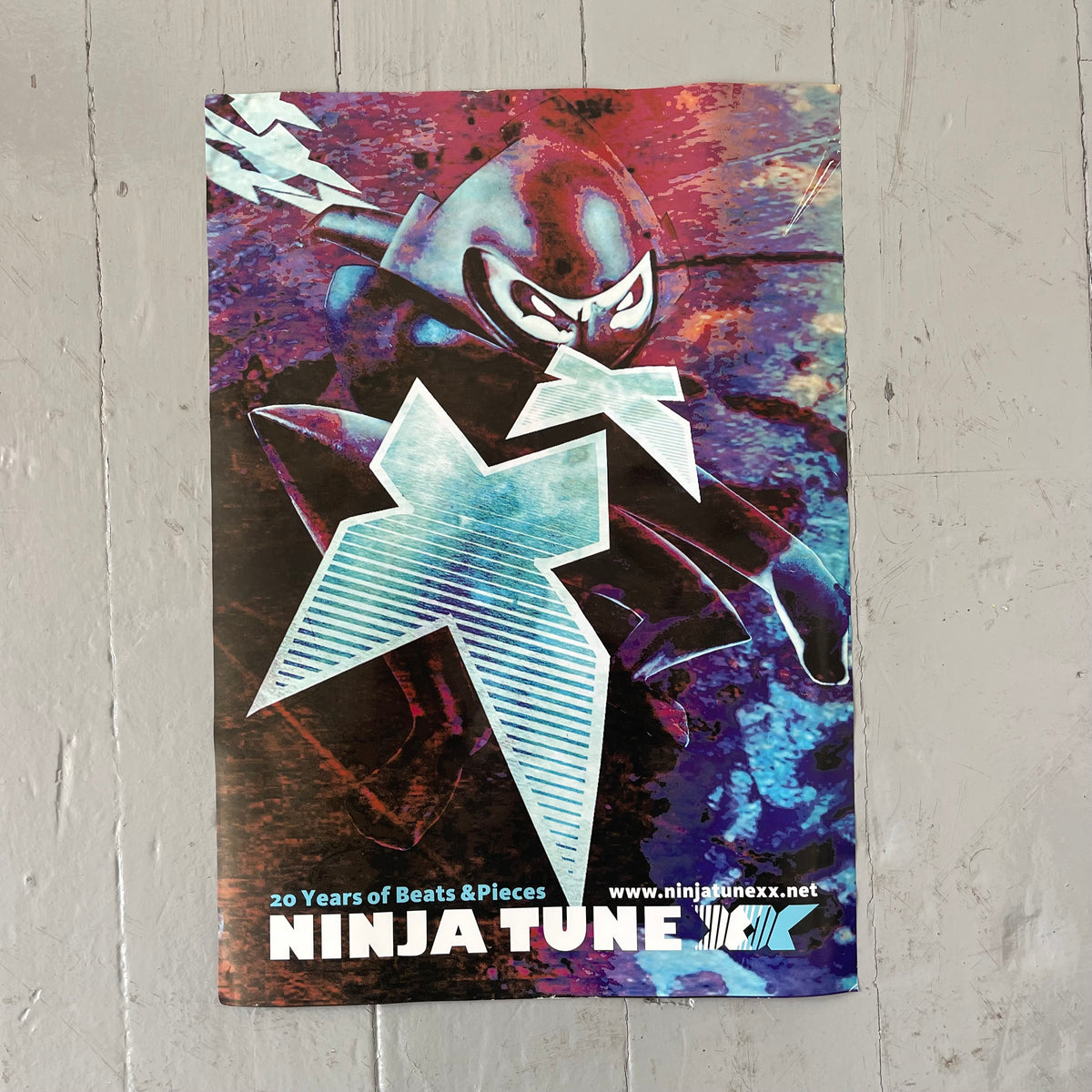 2000s Ninja tune sticker & poster