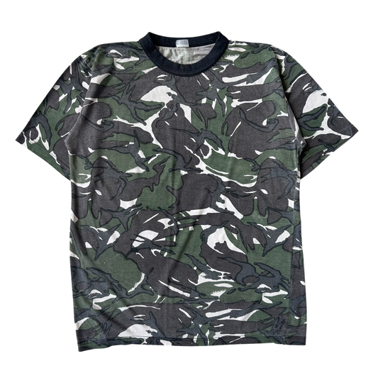 1990s Camo forest T-shirt (L)