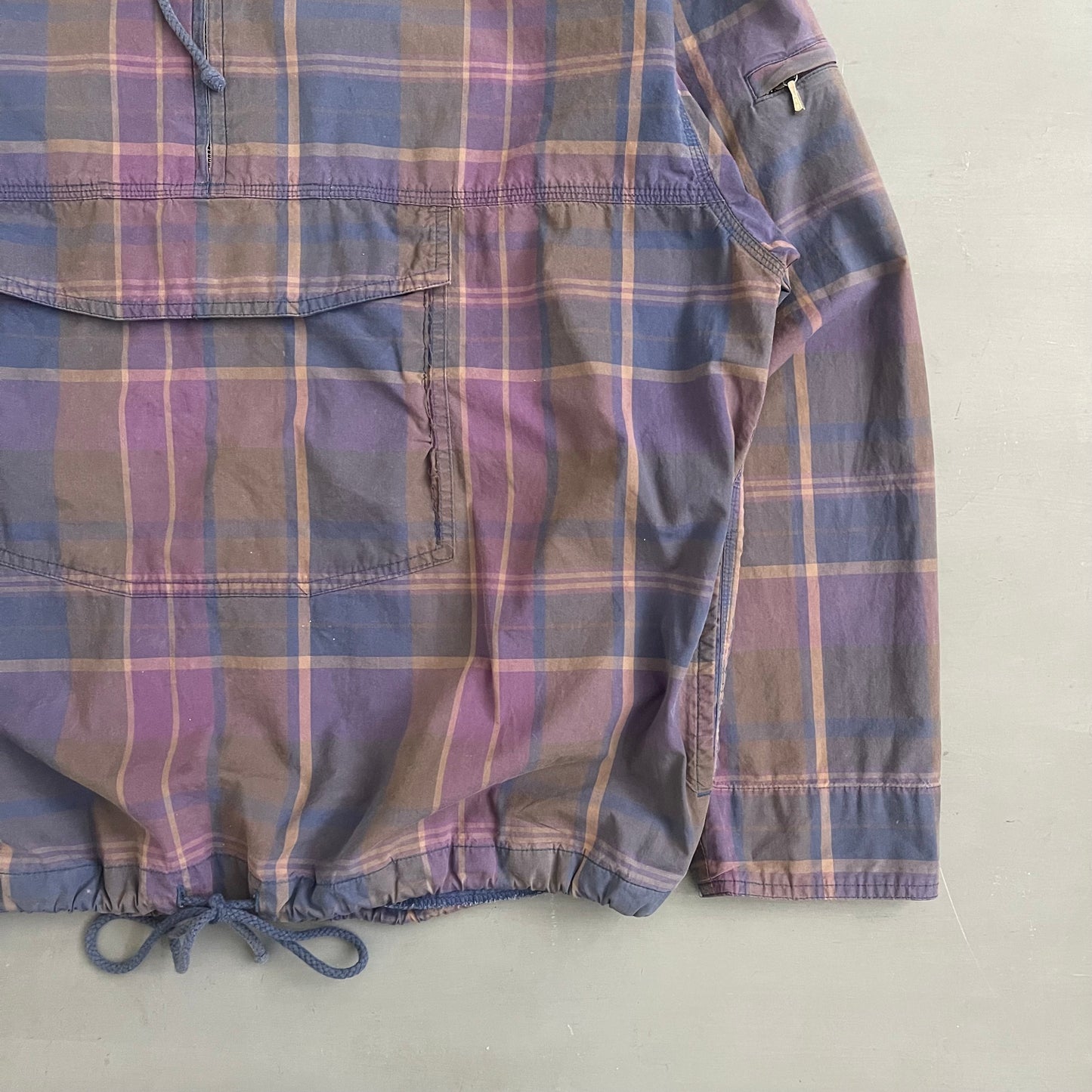 1990s GAP plaid smock jacket (L)