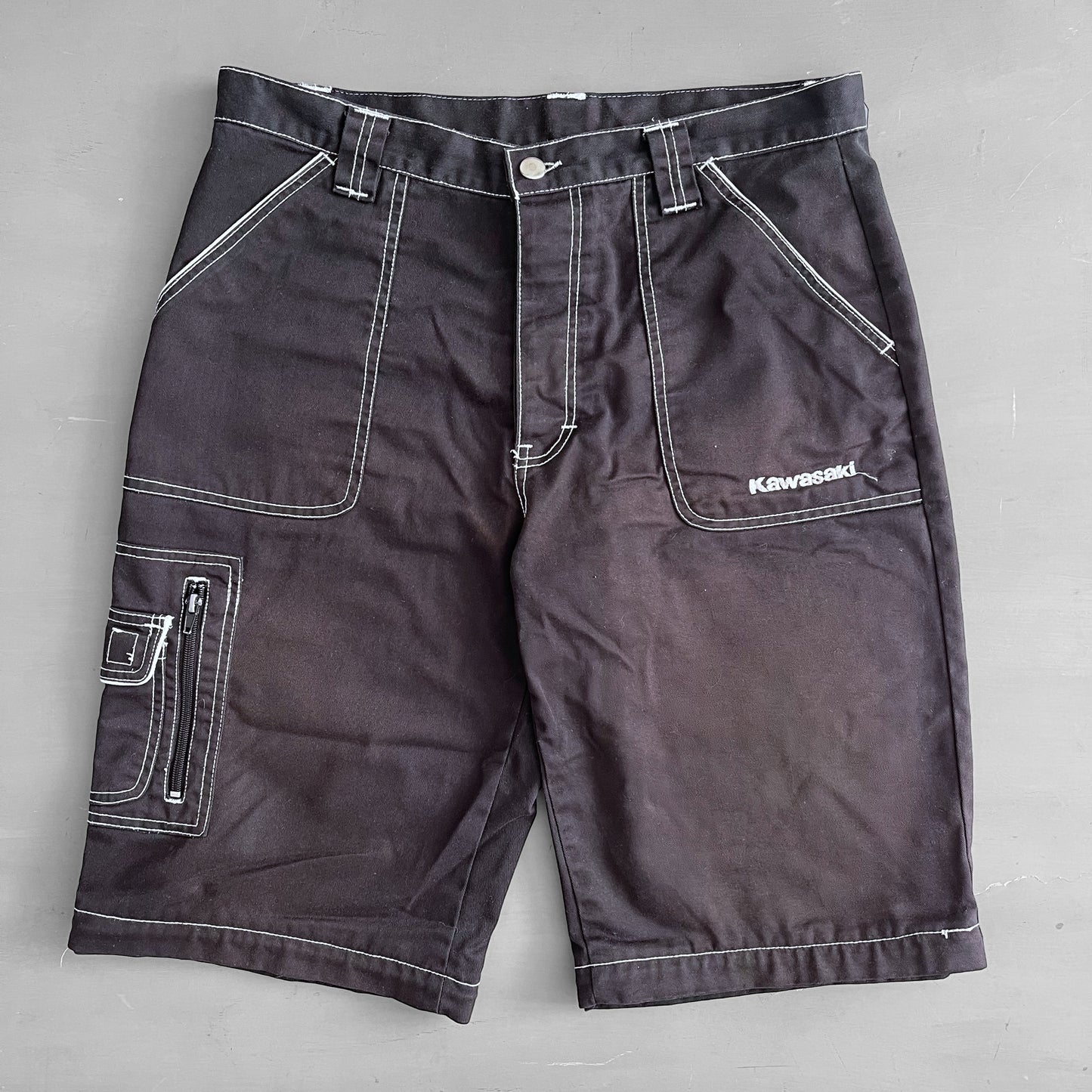 2000s Kawasaki shorts (34 waist)