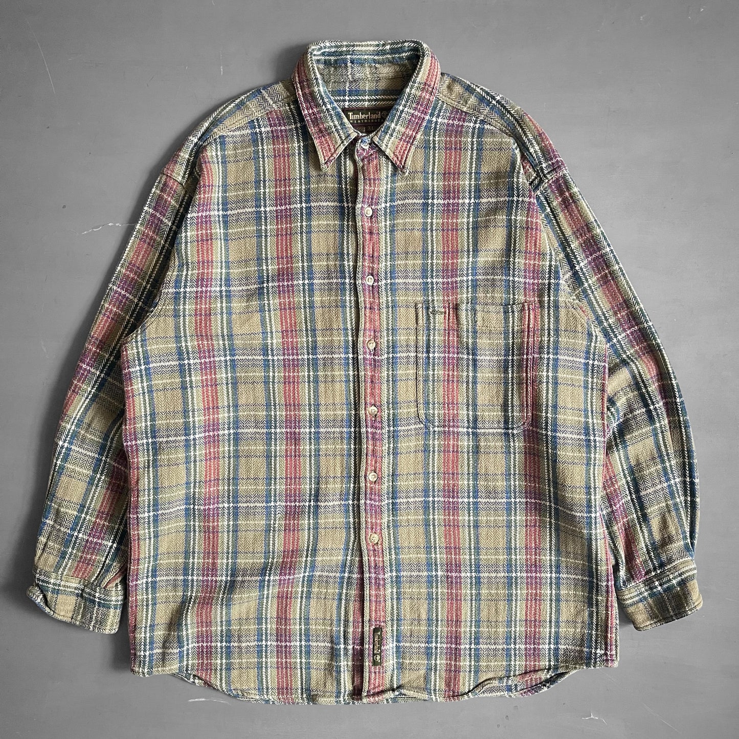 1990s Timberland weathergear flannel shirt (XL)