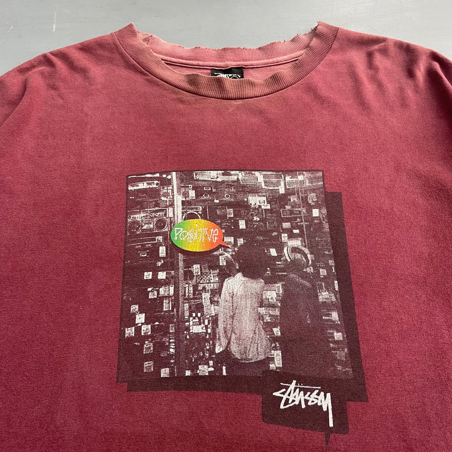 2000s Stussy positive T-Shirt (L)