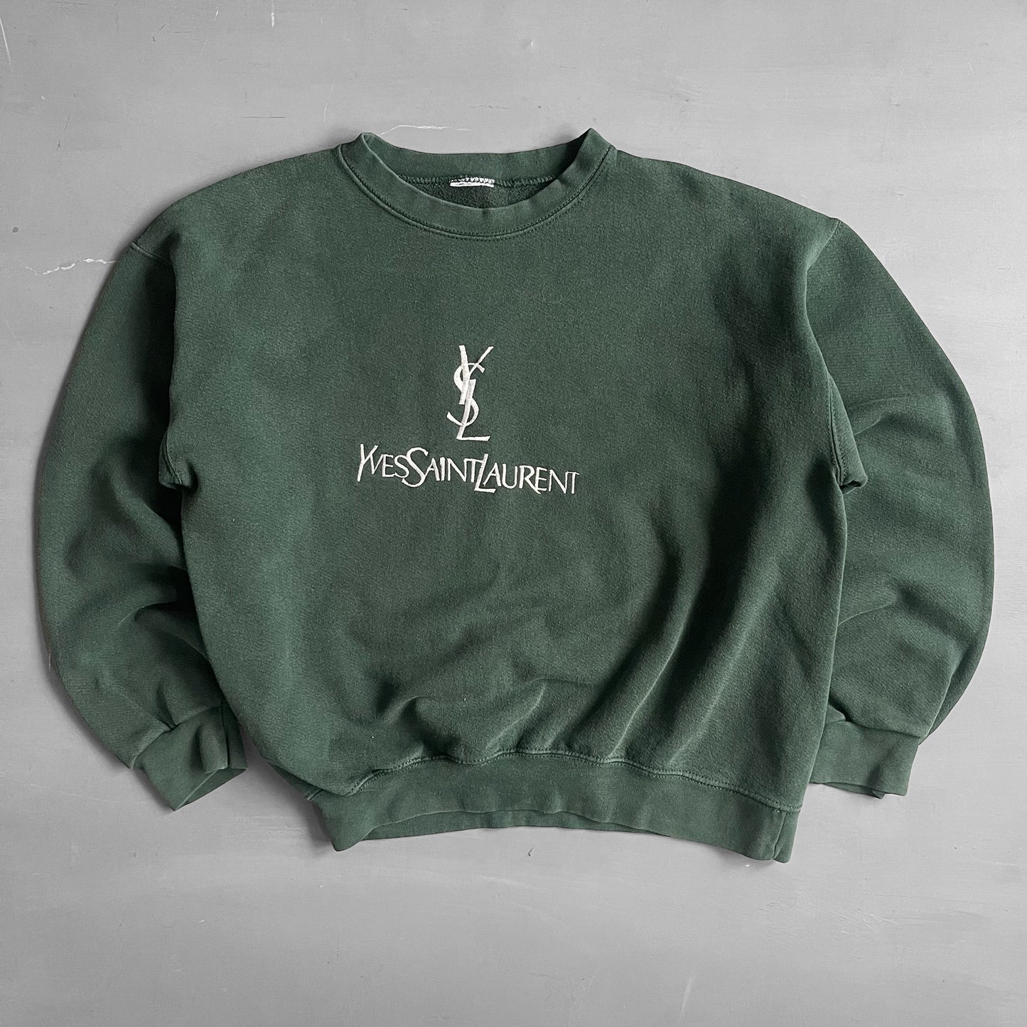 1990s YSL embroidered sweatshirt (S/M)