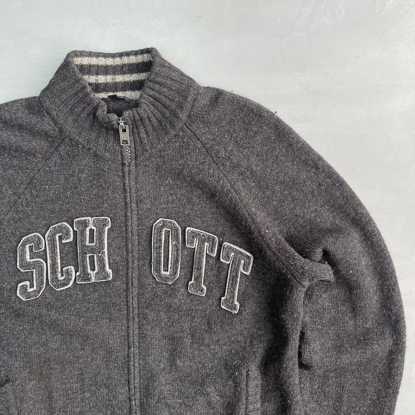 1990s SCHOTT NYC cardigan zip (L/XL)