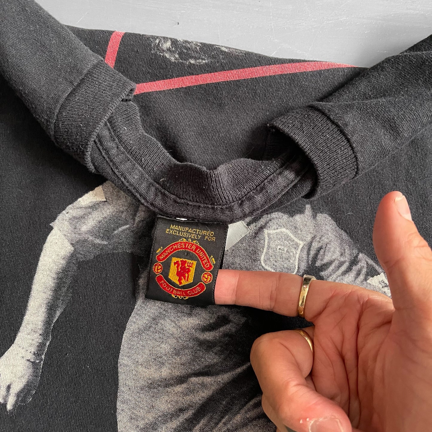 1990s Eric Cantona Manchester United T-shirt (XL)