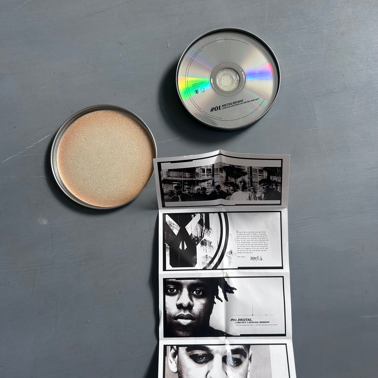 1998 Metalheadz CD tin box