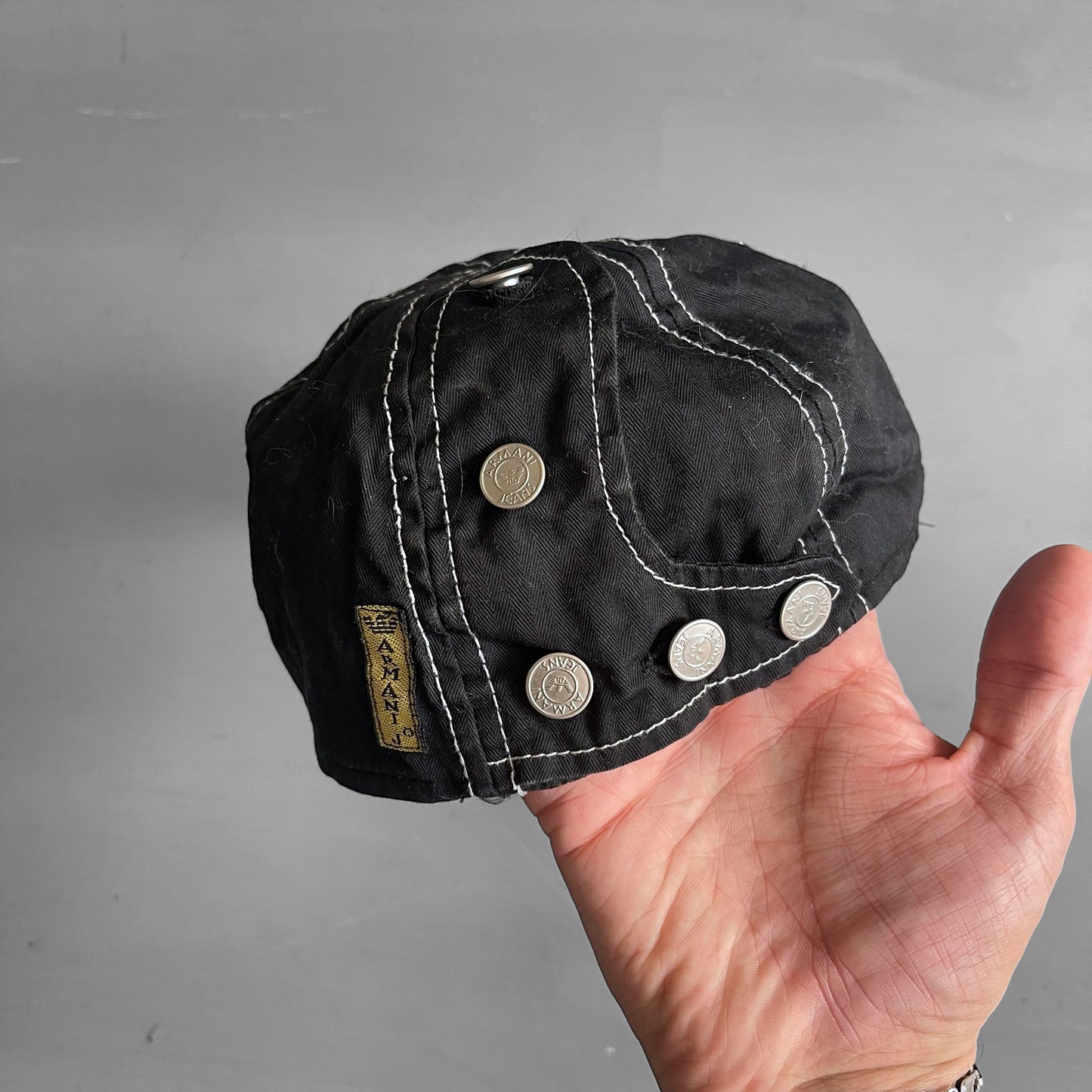 1990s Armani Jeans button cap