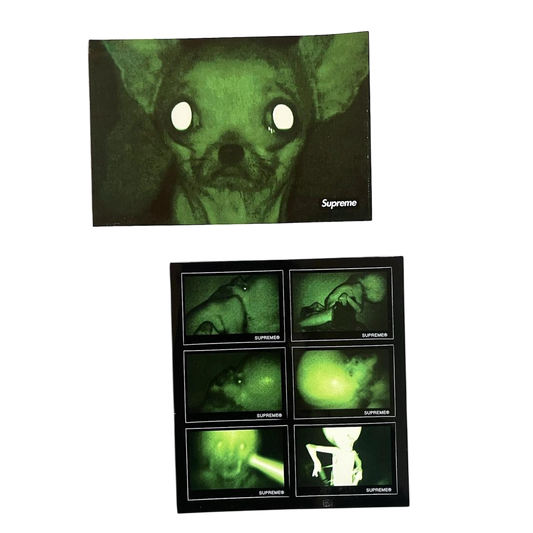 2018 Supreme x Chris Cunningham x Aphex twin stickers