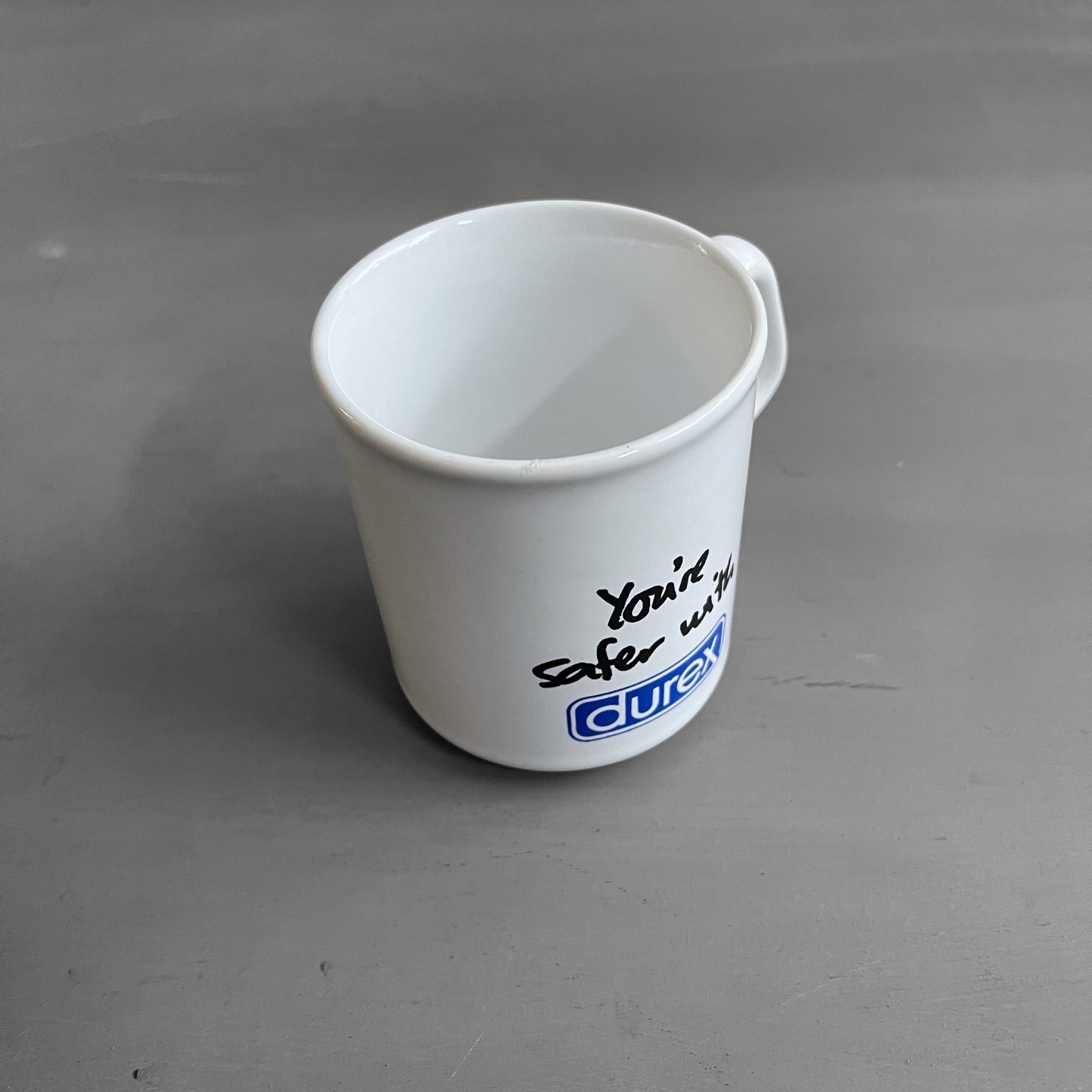 1990s Durex mug