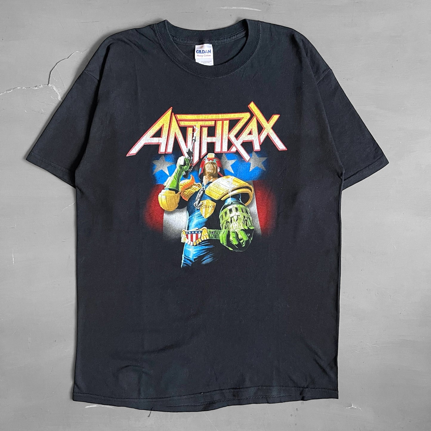 2000s ANTHRAX I am the law T-shirt (M/L)