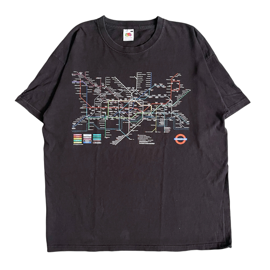 Early 2000s London Underground T-shirt (L)