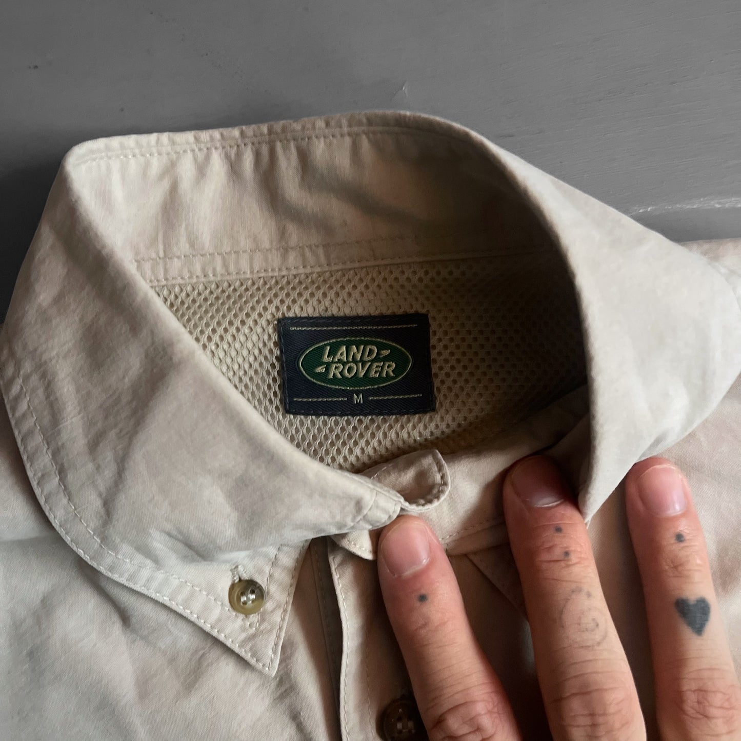 1990s LAND ROVER technical shirt (XL)