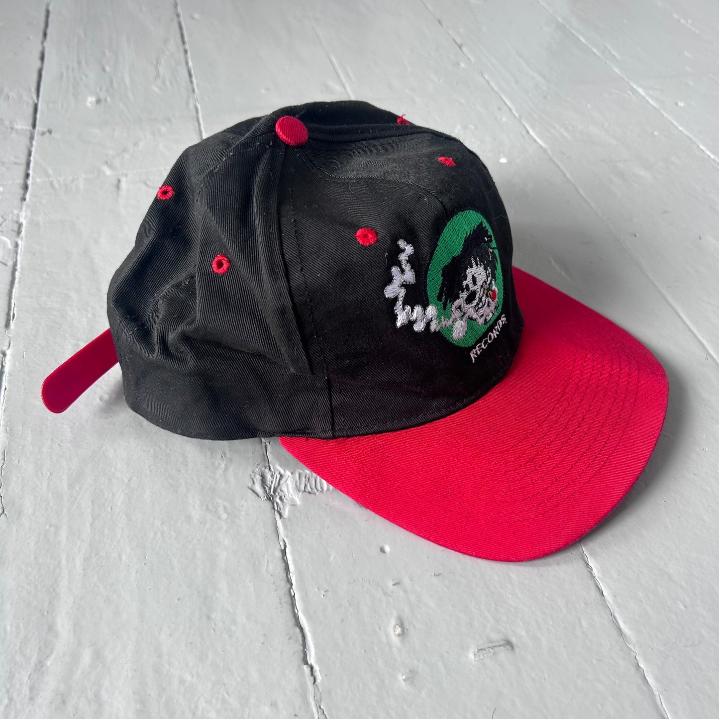 1990s Nervous Records weeded cap