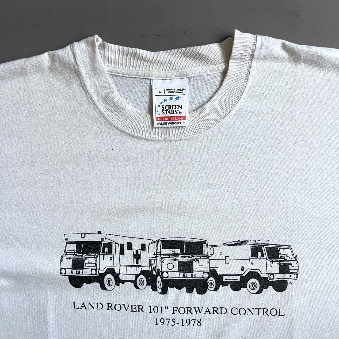 1999 Land Rover 101 forward control T-shirt (L)