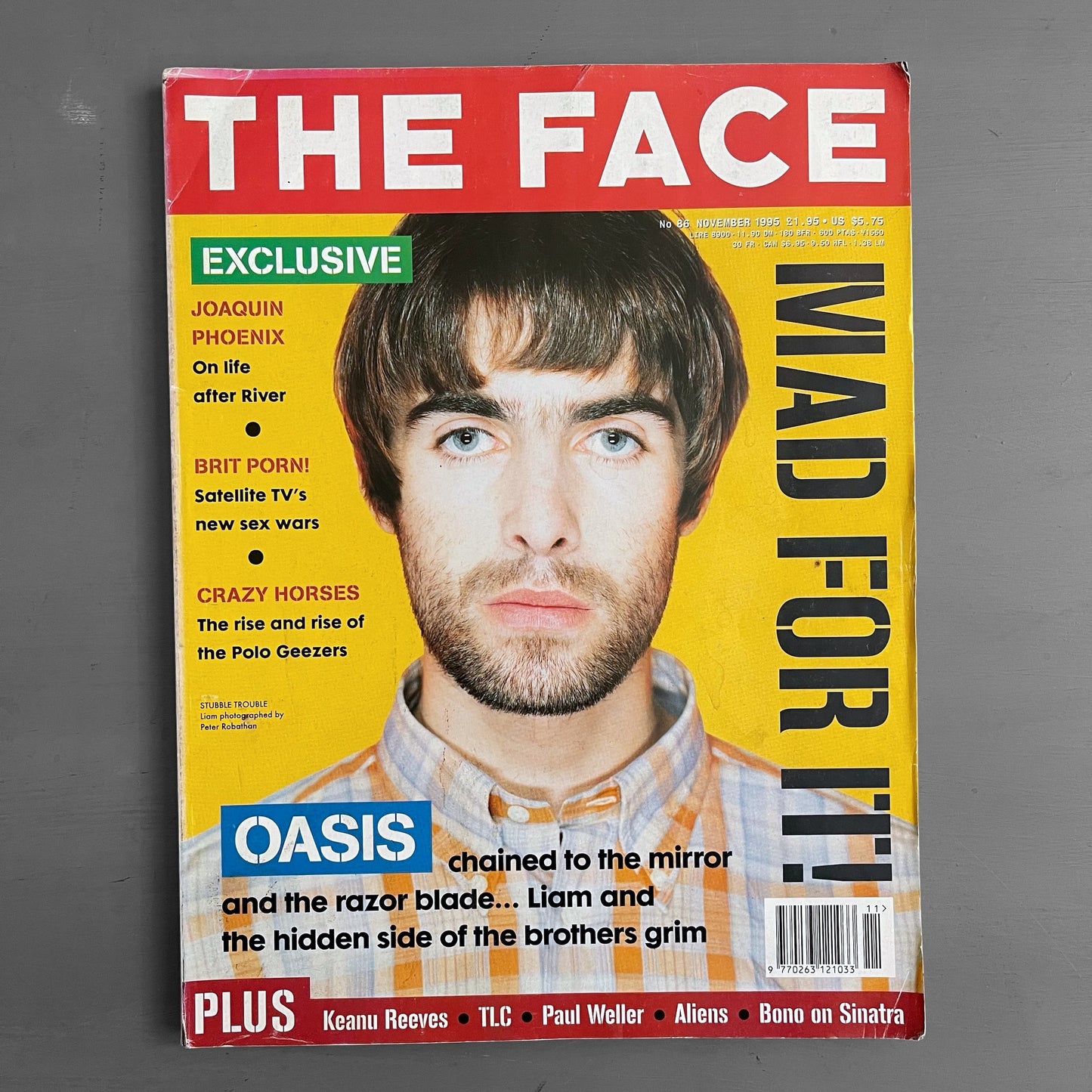 November 1995 The Face Magazine Oasis / Liam Gallagher edition