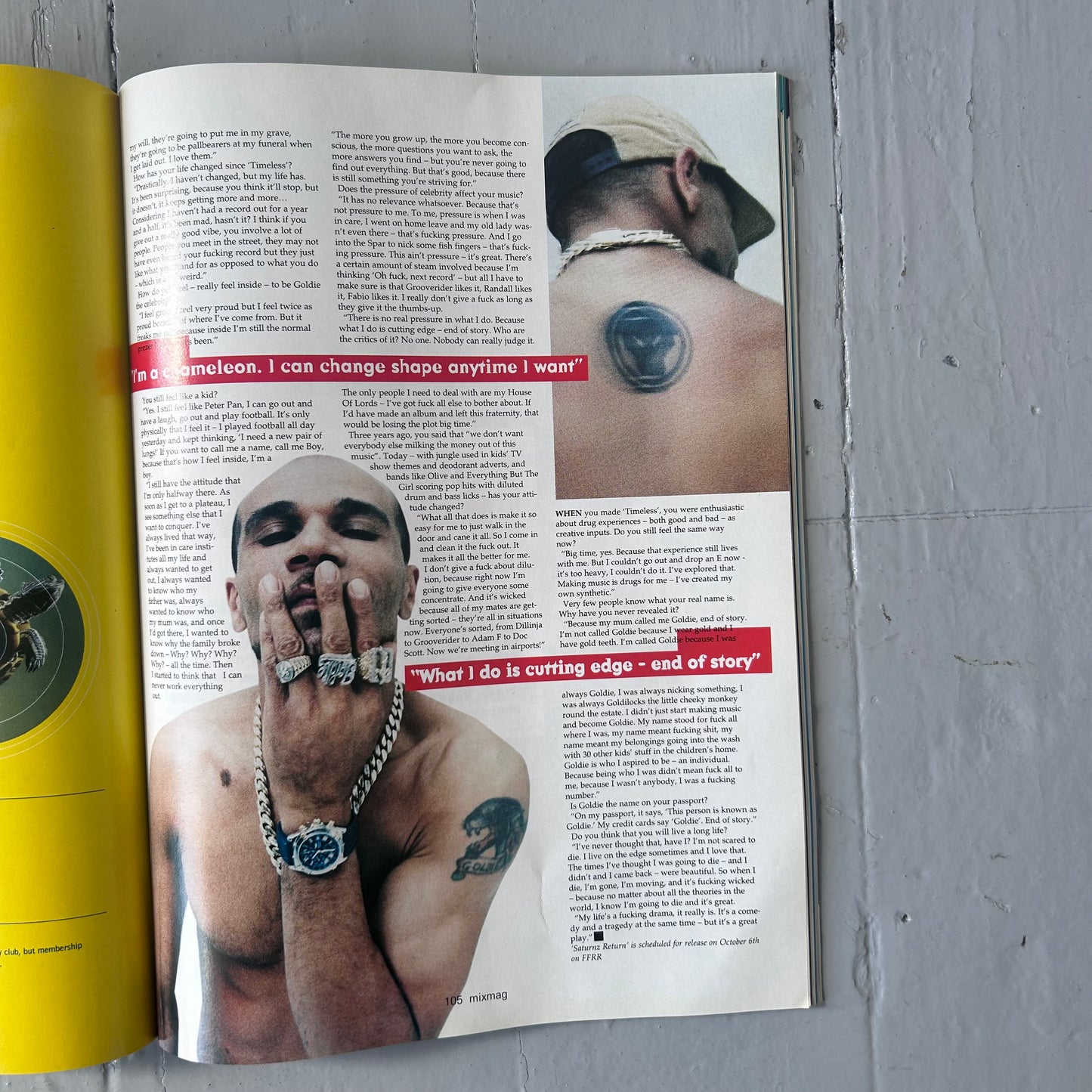 1997 Mixmag Goldie magazine