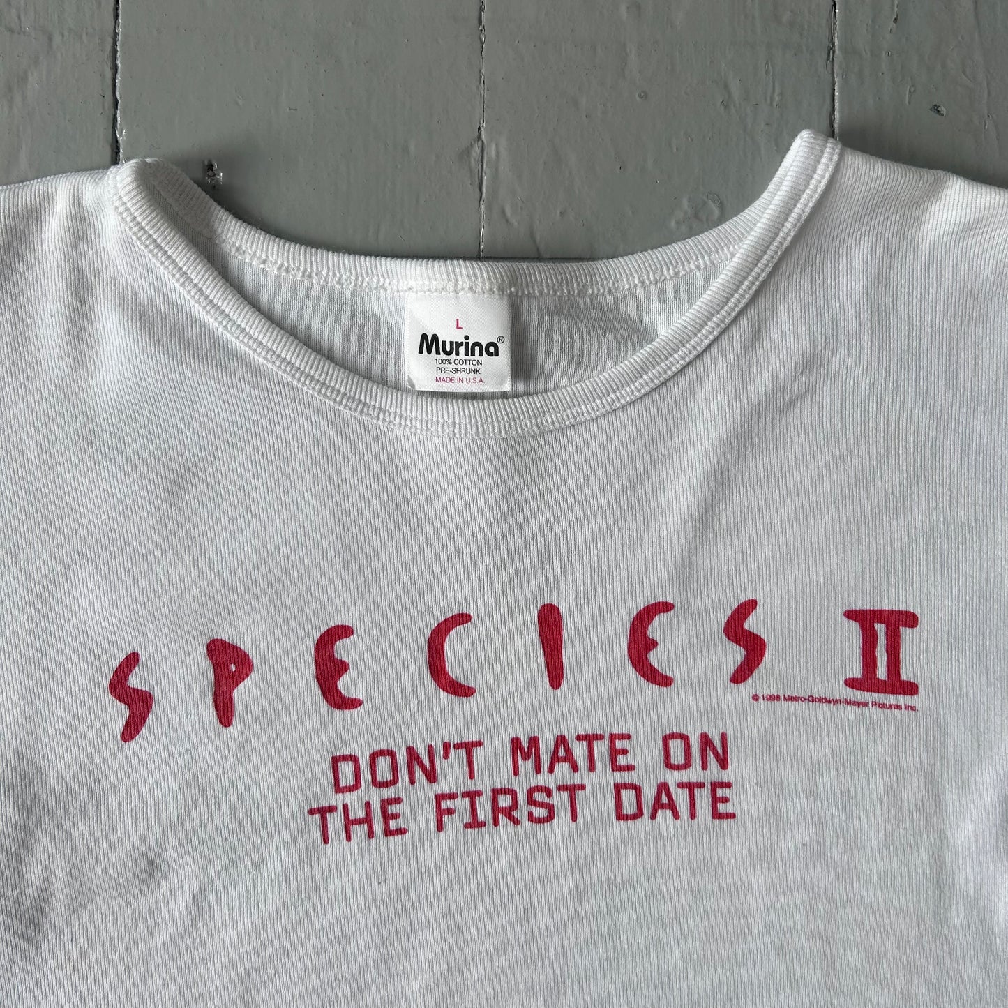 1996 Species 2 baby crop T-shirt (S)