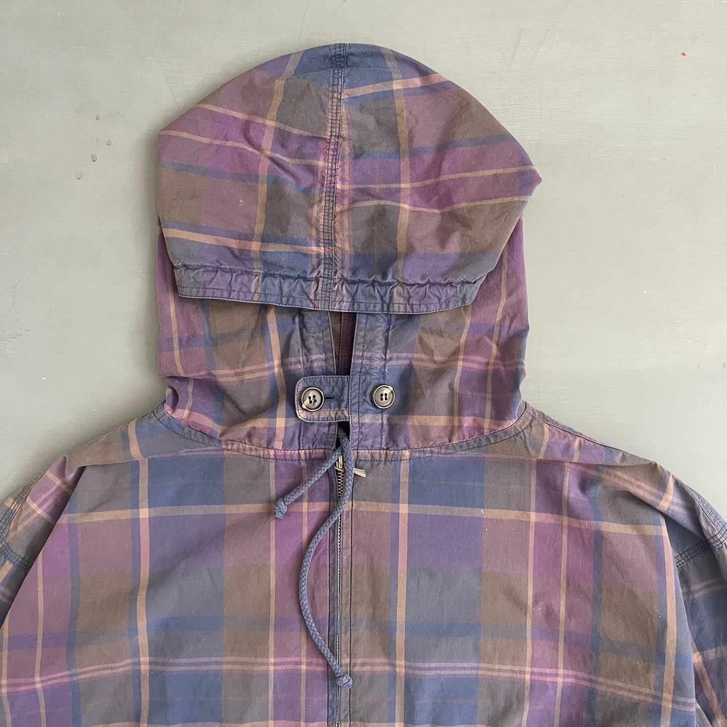 1990s GAP plaid smock jacket (L)