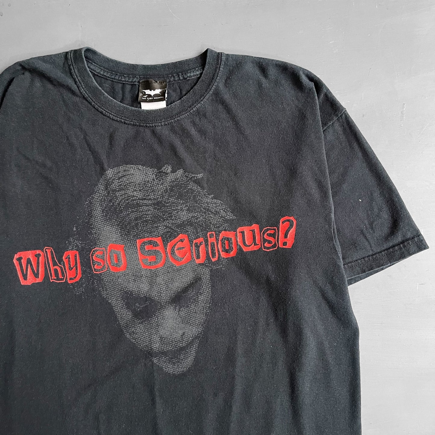 2000s Dark Knight Joker why so serious T-shirt (L)