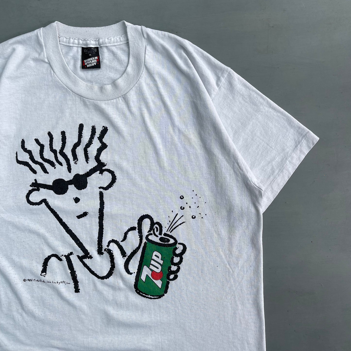 1985 Fido Dido x 7up promo T-Shirt (L)