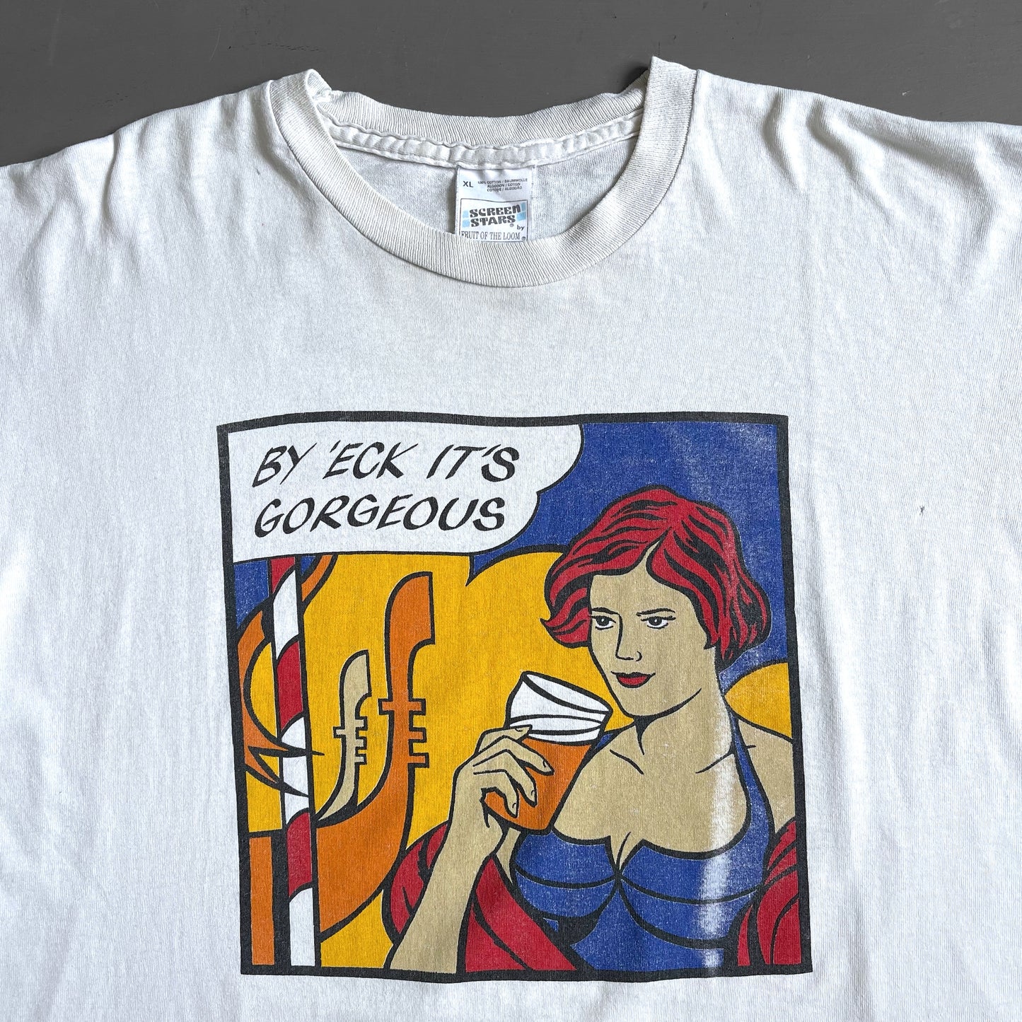 1990s by eck’ it’s gorgeous lager T-shirt (XL)