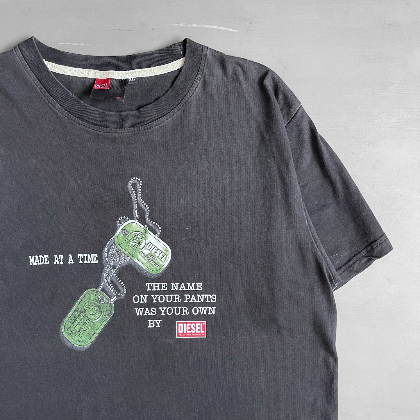 2000s DIESEL tag T-shirt (L)