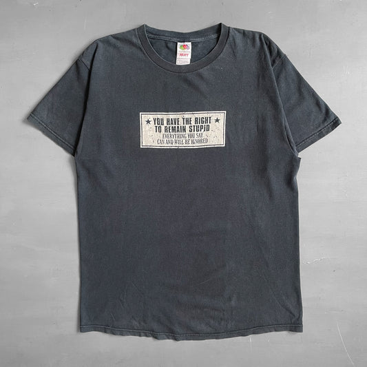 1990s you have the right to remain stupid T-shirt (L)