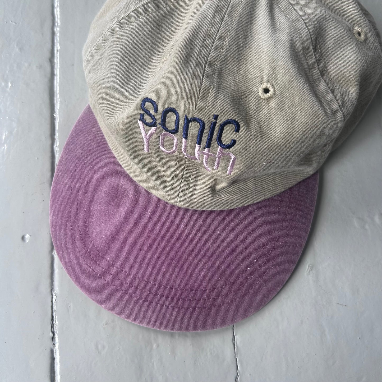 2000 Sonic Youth NYC ghost & flowers cap