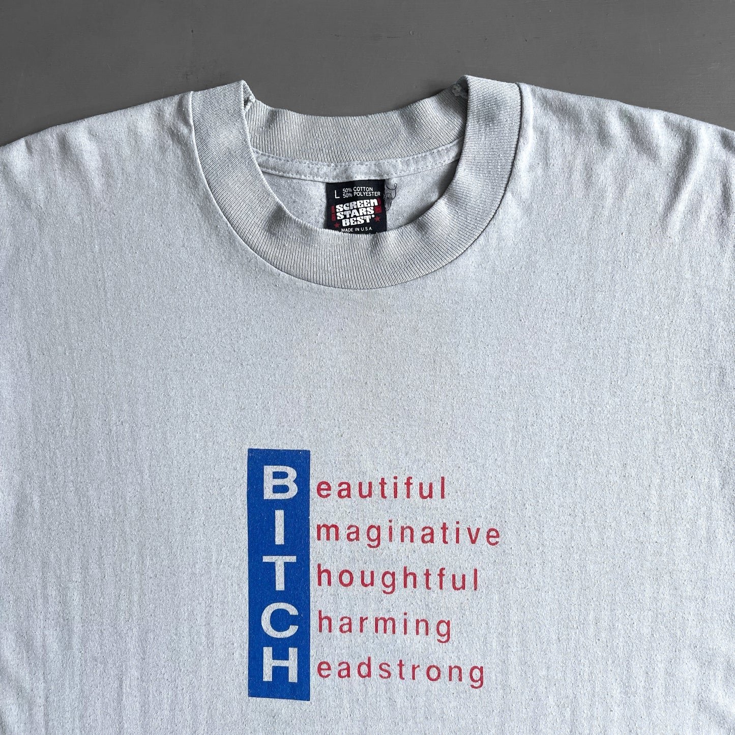 1980s BITCH T-shirt (L)