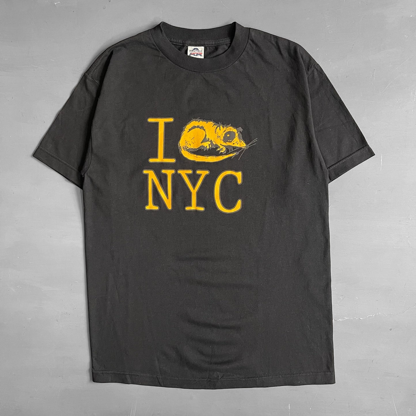 2000s Yellow rat bastard NYC T-shirt (M)