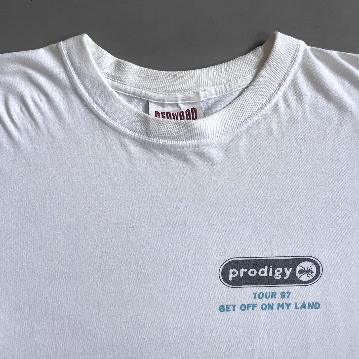 1997 Prodigy tour local crew mullet T-shirt (XL)