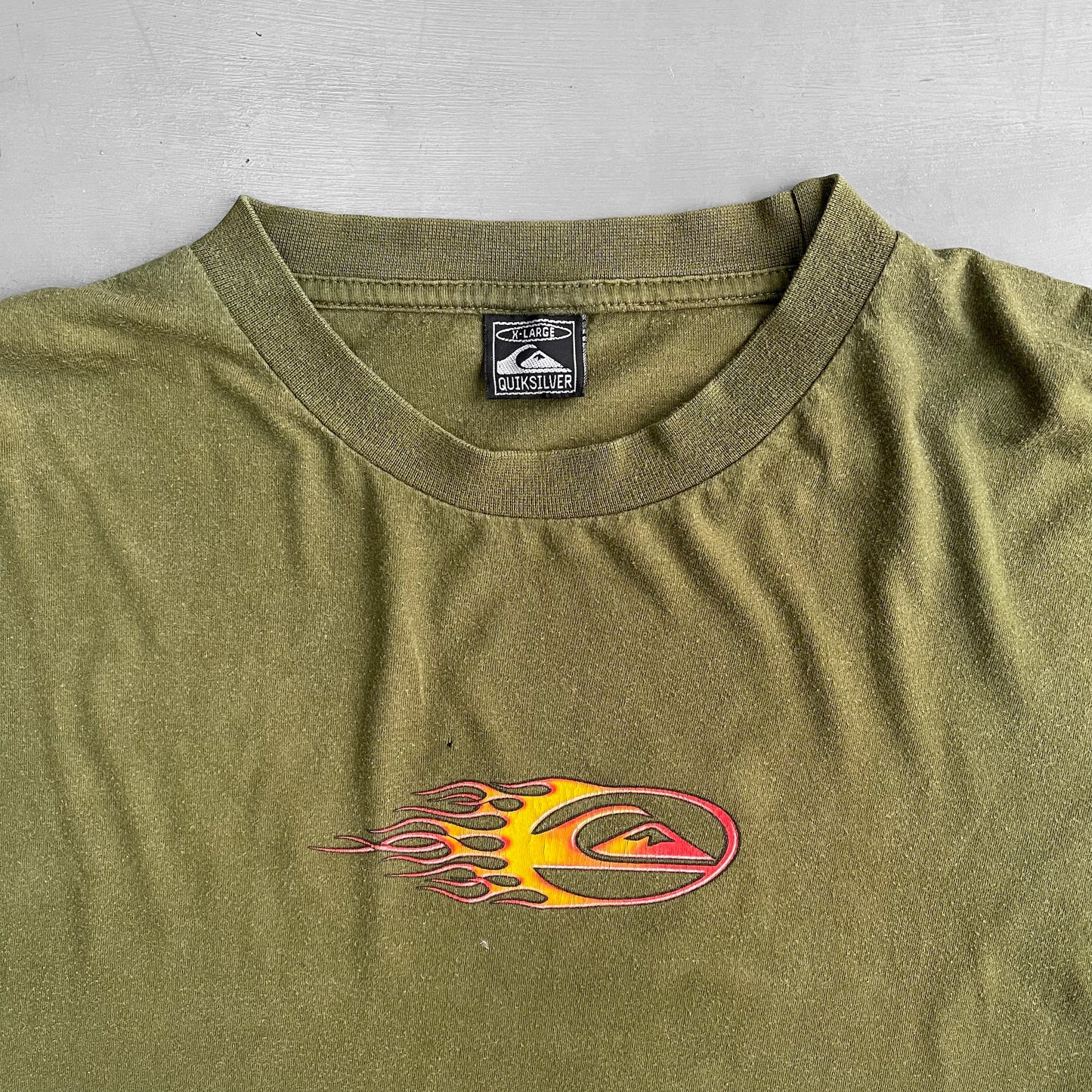 2000 Quiksilver long sleeve flame T-Shirt (XL)