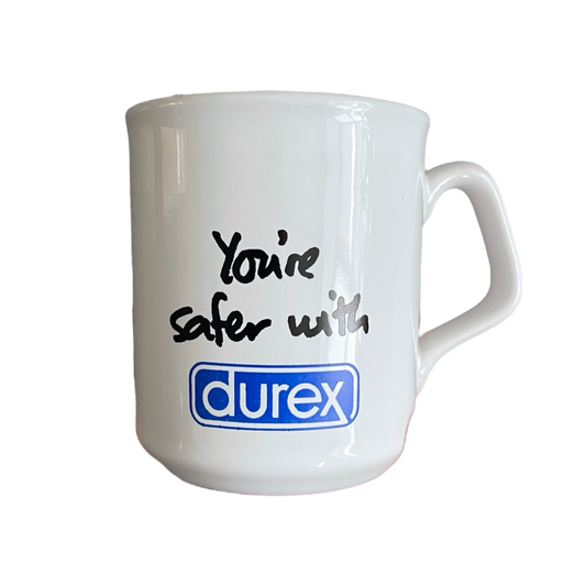 1990s Durex mug
